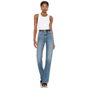 GRLFRND Melanie High Rise Boot Cut in Los Feliz 100% cotton Zip Fly Size 29